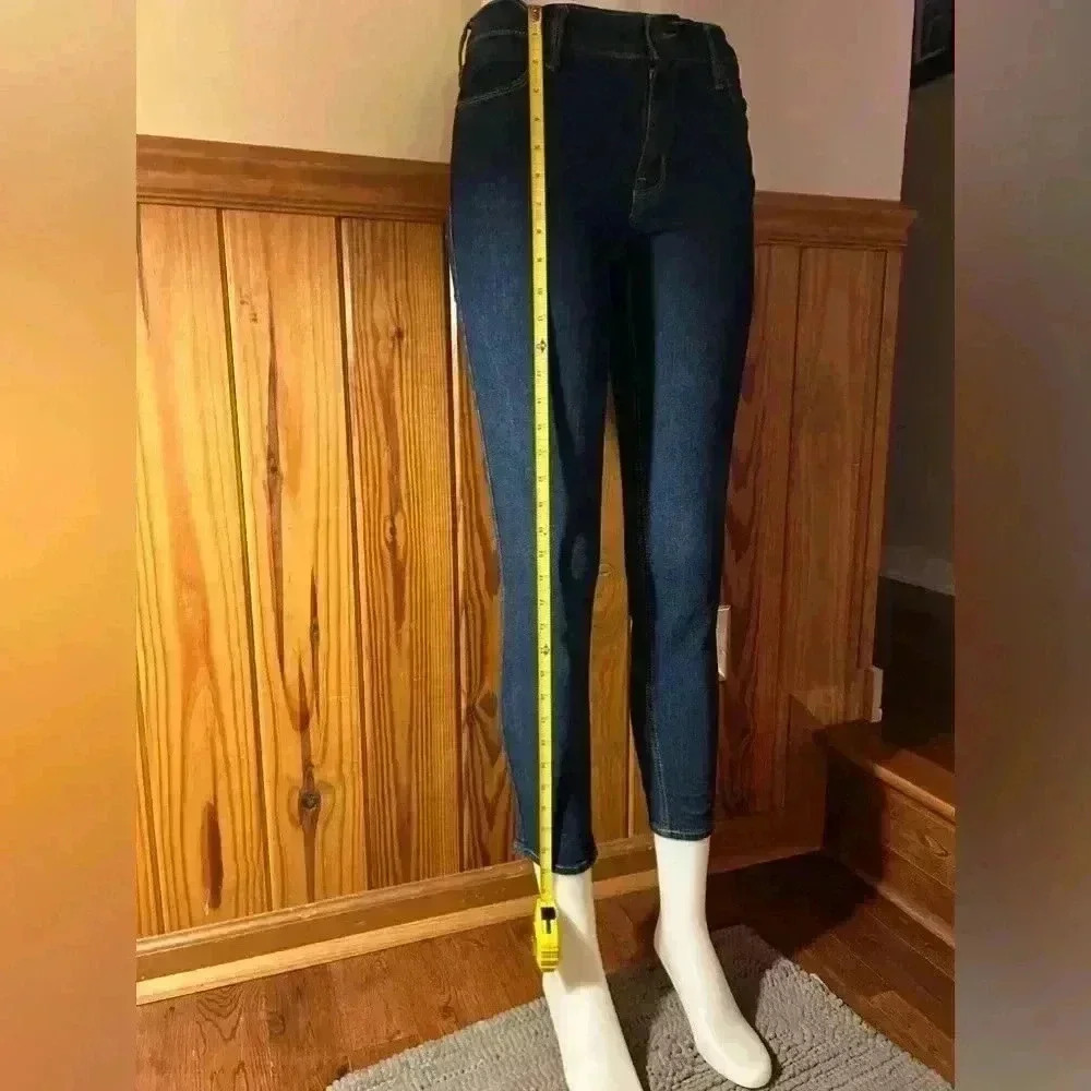 Old Navy sz 8 petite women’s super skinny ankle jeans, dark denim, see pics - Picture 5 of 7
